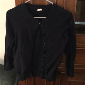 Jcrew Navy Button Down Sweater